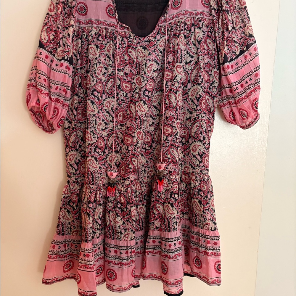 Floral Pink Boho Dress